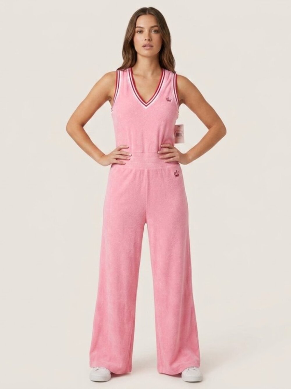 NWT Juicy Couture Pink Sleeveless Jumpsuit size XS